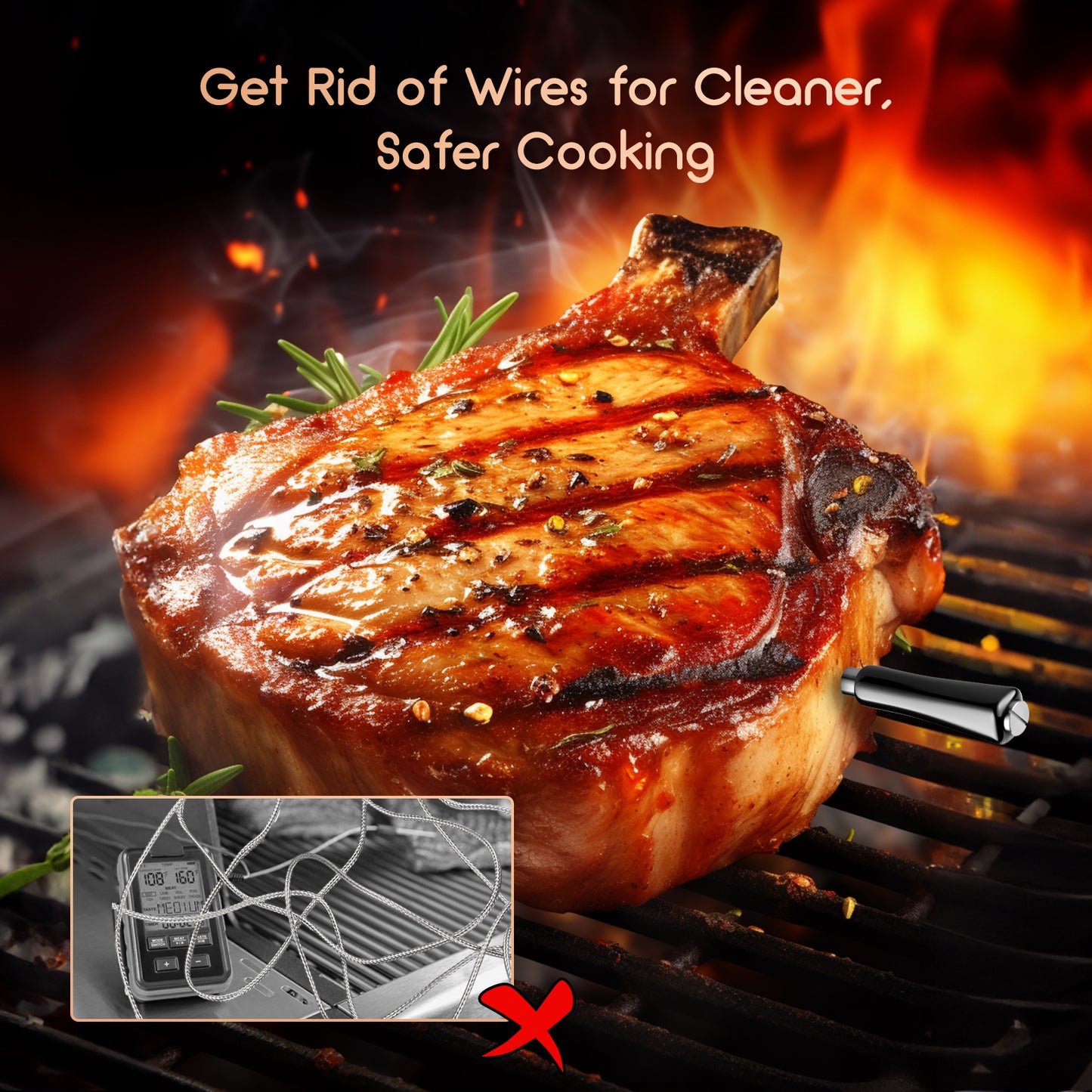CharMeter Bluetooth Meat Thermometer