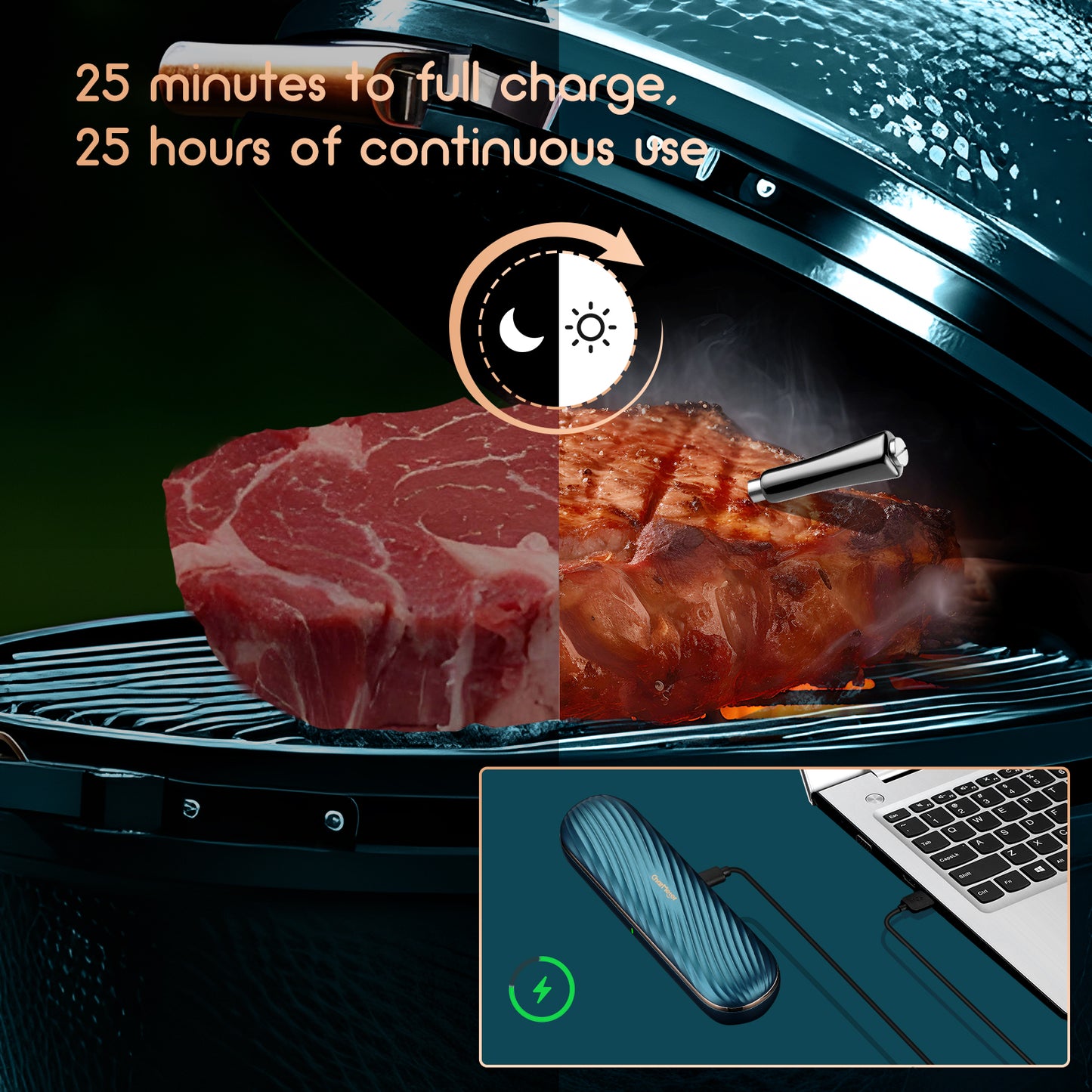 CharMeter Bluetooth Meat Thermometer